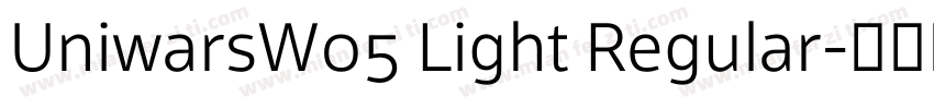 UniwarsW05 Light Regular字体转换